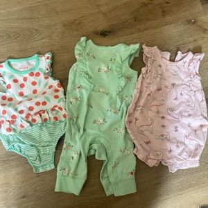 3/$20 3-6 Month Rompers Bundle